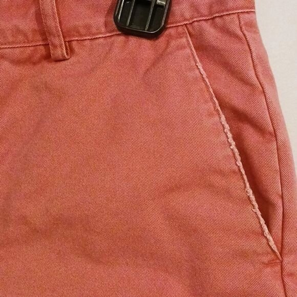 America Eagle Outfitters 100% Cotton Button Fly Shorts Salmon Pink Size 4 - Picture 4 of 12